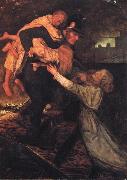Sir John Everett Millais The Rescue oil painting artist